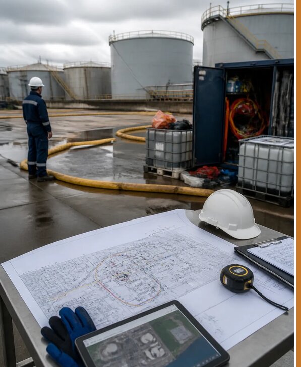 Разработка плана ликвидации разливов нефти в Уссурийске